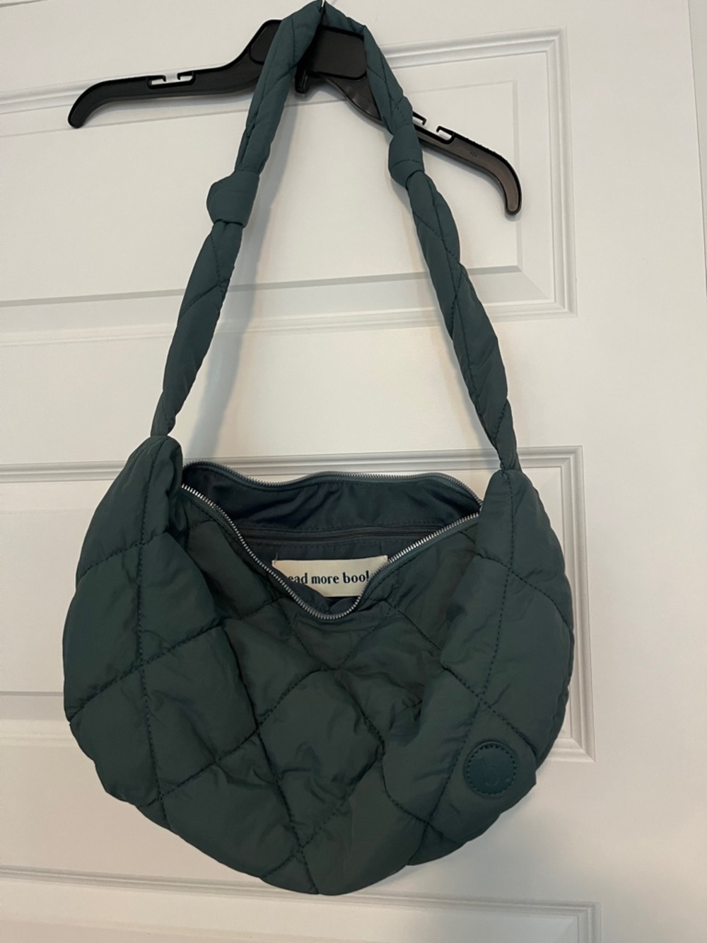 Bookish Goods Blue Spruce Quilted Sling Bag